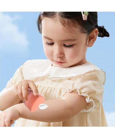 Foundation Brush - Makeup Sunscreen Applicator Brush Heart-Shaped Powder Makeup Tools Travel Size Cosmetic Applicator for Kids And Adult Pink - Buy Online on GoSupps.com