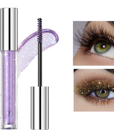 Glitzer Mascara - Waterproof Colored Mascara Volume | Waterproof Wipe Diamond Glitter Mascara for Party Makeup | Colorful Glitter Mascarra for Long Lashes and Eyes - Buy Online on GoSupps.com