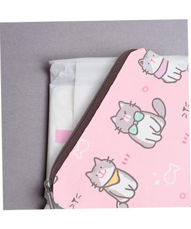 ABOOFAN Women's Period Organizer Set - 4 Pack Cartoon Storage Pockets for Tampons & Pads - Buy Online on GoSupps.com