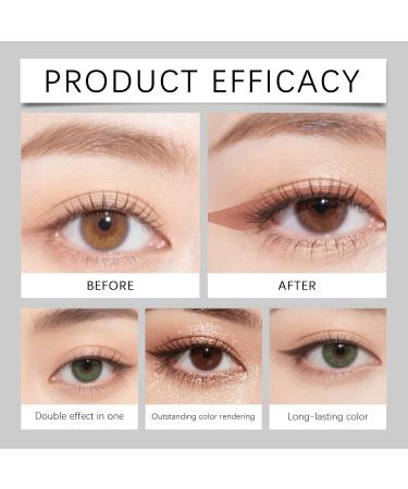 VKaoess 2in1 Waterproof Eyeliner and Eyeshadow Stick Waterproof Eye Pencil for a Smokey or Natural Look Impermeable Eyeliner for Women 2in1 Sharpenable Pencil with Eyeshadow Number 05 - Buy Online on GoSupps.com