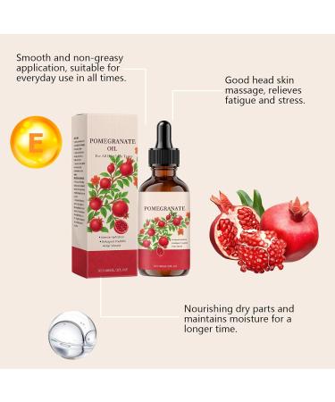  homomdy Pomegranate Oil Natural Moisturizing Body Oil for Skin & Hair Care Anti Aging Deep Hydration Lift & Regenerate Effectively Reduce Fine Lines (1 - Buy Online on GoSupps.com