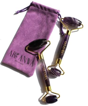 ARI ANWA Skincare Amethyst Roller | 100% Natural Healing Crystal for Anti-Aging & Radiant Skin - Buy Online on GoSupps.com