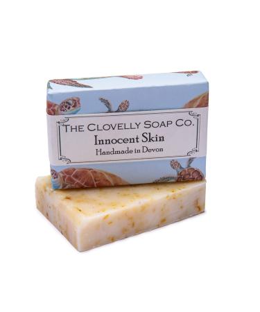 Clovelly Soap Co Natural Handmade Scent Free Innocent Skin Soap Bar for Sensitive Skin 100g