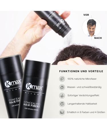 Kmax International SRL Hair fibers KMAX 32 g Dark chestnut - Buy Online on GoSupps.com