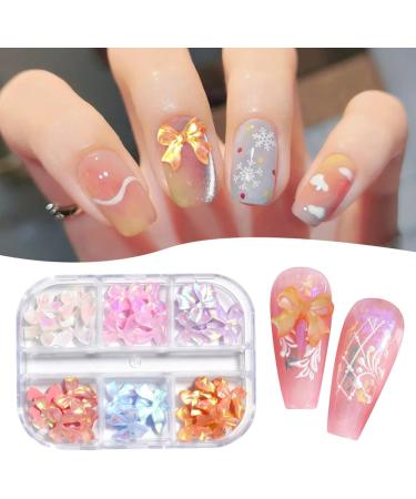 1 Box Nail Ornament Decorate Nails Stunning Visual Effect Bow-knot Nail Ornament DIY Craft Decorations Birthday Gift Multi - Buy Online on GoSupps.com