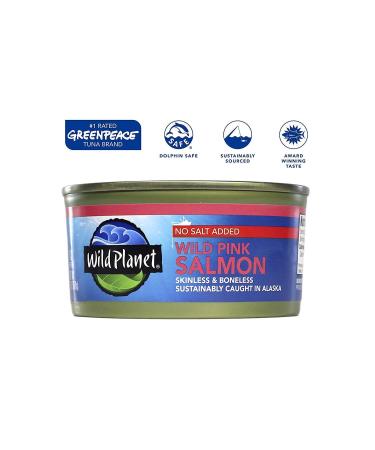Wild Planet Wild Pink Salmon No Salt Added 6oz - 1 Pack - Buy Online on GoSupps.com