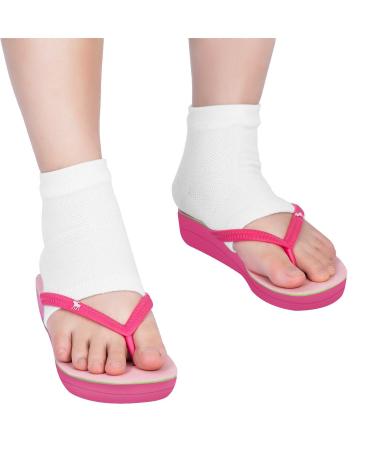 Heel Socks for Dry Cracked Skin - Soft Ventilated & Moisturizing - 3 Pairs for Ultimate Comfort - Buy Online on GoSupps.com