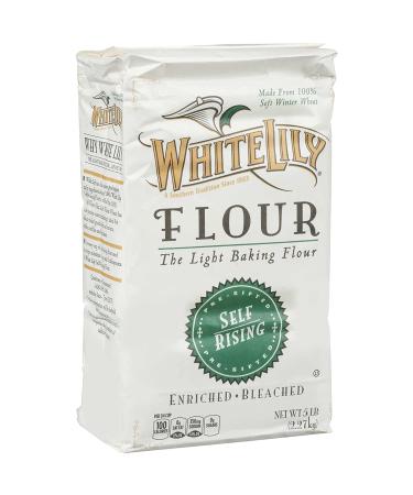 Non-GMO White Lily Self Rising Flour 5 lb Bag (Pack of 2) - By The Cup Swivel Spoons - Buy Online on GoSupps.com
