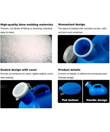 Portable Urinal Bottle | Urinal Potty Men's Camping Outdoor Urinal Camping Car Trip 2000mL Urinal Bottle White Version With Extension Tube - Buy Online on GoSupps.com