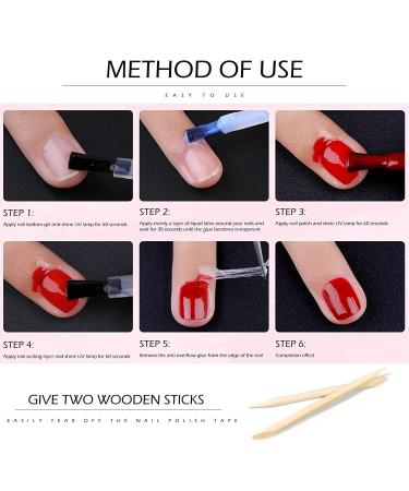 Ownest Nail Peel Off Liquid Tape Set - Latex Cuticle Guard Skin Barrier for Gel Manicure Polish - 2 Pcs Nail Protector - 15ml - Buy Online on GoSupps.com