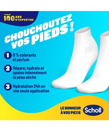 Scholl Foot Mask Set of 3 Nourishing Coconut Oil: Free from fragrances or dyes for dry skin. Non-greasy moisturizing socks easy to use. Recyclable packaging and mask - Buy Online on GoSupps.com