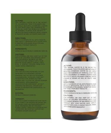 GoldWorld 100% Organic Pure Black Castor Oil - Cold Pressed Hair & Eyebrow Growth Serum | Hexane Free Unrefined Castor Oil for Skin & Body in Glass Bottle - Buy Online on GoSupps.com