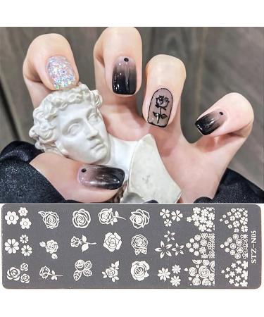 Niceneeded Nail Art Stamping Plates - 24 Flower Designs for DIY Nail Art & Manicure Tools (Blume 4) - International Shipping Available - Buy Online on GoSupps.com