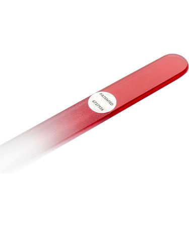 REMOS Double-Sided Red Glass Nail File - Professional Grade Tempered Glass - Buy Online on GoSupps.com
