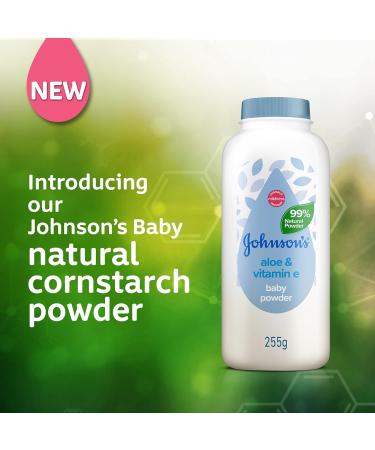 Johnson & Johnson Baby Protective Cornstarch Powder with Aloe Extract 9 oz - Gentle, Soothing Baby Powder - Buy Online on GoSupps.com