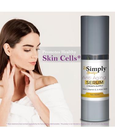 2x Simply Beautiful Anti-Aging Serum - 2 Month Supply for Smooth Skin Reduce Wrinkles Dark Circles & Puffiness | Best Anti-Aging Eye Serum - Buy Online on GoSupps.com