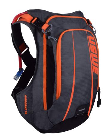 USWE Sports Unisex Airborne 15 Hydration Pack with Bladder Grey Liter