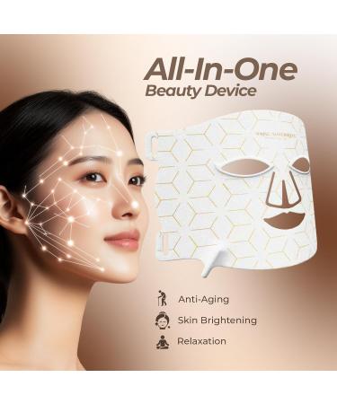 SPRING SONGBIRDS 8-Mode Facial Beauty Mask & Eye Massager Set | Spa-Inspired Skincare Device to Refresh Brighten and Smooth Skin | Gift for Women & Men - Buy Online on GoSupps.com