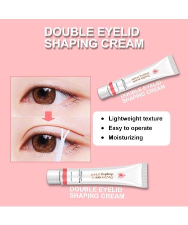 sgmedila Double Eyelid Styling Cream Long Lasting Invisible Double Eyelid Shaping Styling Cream with Y Stick Waterproof Natural Invisible Double Eyelid Shaping Cream 20ML (1 PCS) - Buy Online on GoSupps.com
