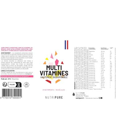 Nutripure | Essential Pack | Multivitamins Magnesium Bisglycinate Omega 3 Capsules | Sports Supplements | Health & Wellness | 30 Servings | Made in France - Buy Online on GoSupps.com