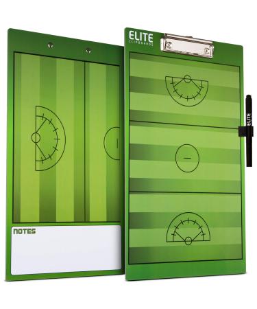 Elite Clipboards Dry Erase Women's Lacrosse Coaches Clipboard | Double-Sided Women's Lacrosse Marker Board