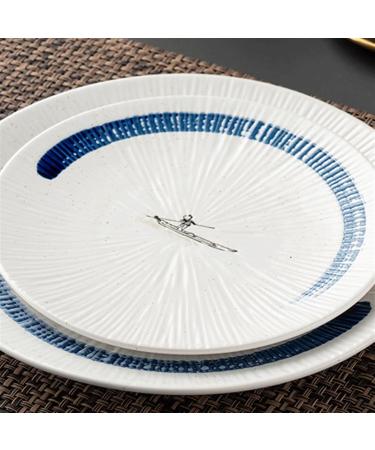 Serving Plates Ceramic Steak Plate Fruit Plate Dim Sum Plate Dinner Plate Western Tableware Plates for Home Kitchen Hotel Party for Appetizer Dinner and Desserts (Size : 25.5cm) - Buy Online on GoSupps.com