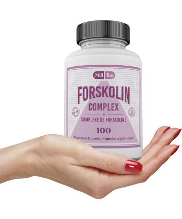Mill Bay Forskolin Extract 500mg Supplement for Men & Women Helps Maintain Cardiovascular Health 100 Capsules - Buy Online on GoSupps.com