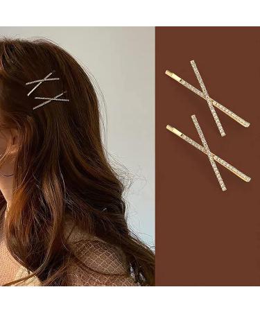 9-Piece X-Shaped Crystal Hair Pins | Rhinestone Bobby Pins | Sparkly Hair Decorations for Women and Girls - Buy Online on GoSupps.com