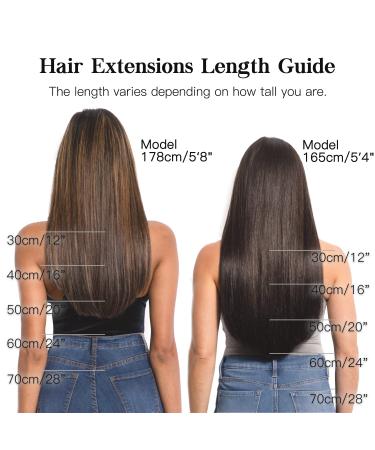 18 Clip in Hair Extensions - Real Human Hair - Walnut Brown to Ash Brown & Bleach Blonde - 120g - Buy Online on GoSupps.com