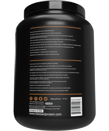 Blessed Vegan Protein Powder - Plant Based Protein Powder Meal Replacement Protein Shake 23g of Pea Protein Powder Dairy Free Gluten Free No Sugar Added 30 Servings (Chocolate Coconut) Chocolate Coconut 30 Servings (Pack of 1) - Buy Online on GoSupps.com