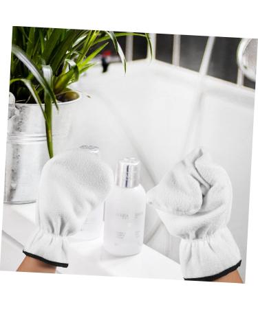 Housoutil 1 Pair Wax Essential Oil Gloves Moisturizing Hand Gloves Hand Care Skin Care Gloves Heat Preservation Mitten Thickened Gloves Take a Bath Polyester Hand Mask Work White - Buy Online on GoSupps.com