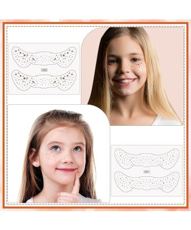 20-Piece Waterproof Temporary Freckle Tattoo Stickers - Natural Looking Henna Freckles for Men, Women, and Girls - Party Makeup Accessories - 5 Styles - Buy Online on GoSupps.com