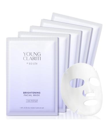 Hydrogel Face Masks Skincare Collagen Face Mask with Vitamin B3 B5 and Hyaluronic Acid Hydrating Face Masks Sheets for All Skin Type 5 ea