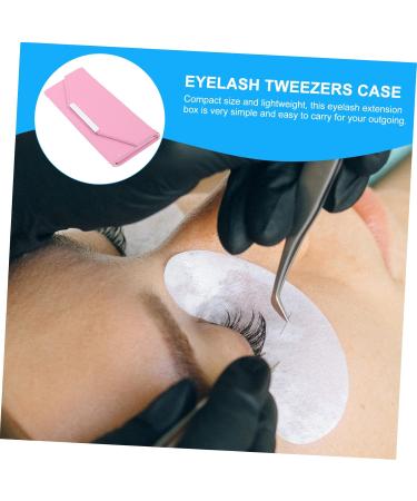 Beatifufu Pink Storage Bag for Eyelash Extension Tweezers | Makeup Tool Container | Accessories Organizer - 18x7x1.6cm - Buy Online on GoSupps.com