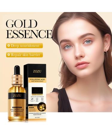 Gold Anti-Wrinkle Serum Hyaluronic Acid Serum Moist Repair Essence Anti Aging & Wrinkle Hyaluronic Acid Serum for Face with Vitamin C Serum Collagen Serum Ultimate Serum for Youthful - Buy Online on GoSupps.com