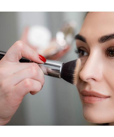 Trixes Flat Top Kabuki Makeup Brush - Premium Synthetic Blender for Concealer Powder Cream & Liquid - 1 Pack - Buy Online on GoSupps.com