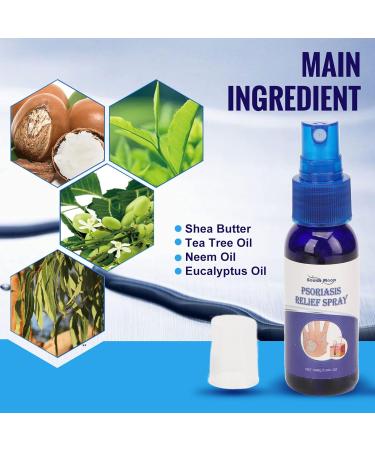 2pcs 30ml Psoriasis Relief Solution Spray for Skin - Itch Relief & Exfoliation Treatment - Buy Online on GoSupps.com