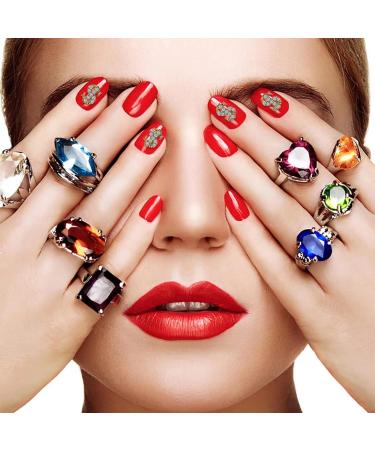 RUNRAYAY 40Pcs 3D Dollar Sign Nail Art Charms with Rhinestones Gold Nail Studs Diamonds for Nail Art Accessories Retro Nail Jewelry Decoration for DIY Crafts Nail Decor - Buy Online on GoSupps.com