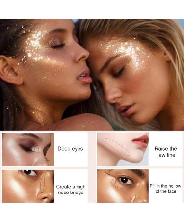  G n rique Highlighter Makeup Powder Shimmering Body Highlighter Waterproof 9g for Cheeks Face and Hair Ideal for Everyday Use Festivals Parties etc. - Buy Online on GoSupps.com