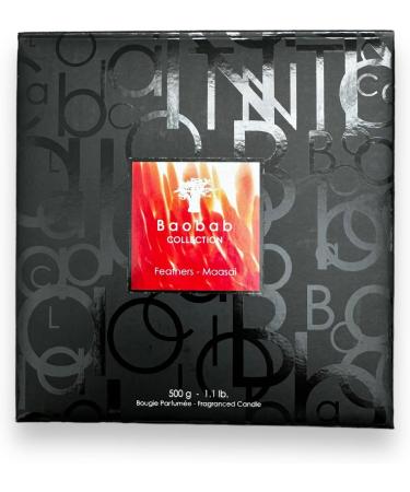 Feathers Masaai Max 10 - Elegant Candle Warmer & Fall Candles with Amber & Rum Scent | Exquisite Bedroom Decor - Buy Online on GoSupps.com