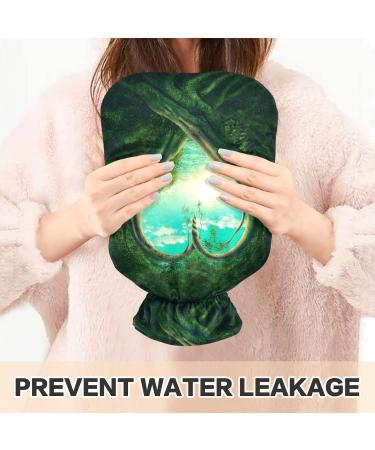 Naanle Hot Water Bottle with Lid - Tree of Life Design | 2L Heat Therapy for Back Pain Relief Hand & Foot Warmer - Buy Online on GoSupps.com