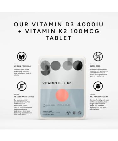 Fitness Health Vitamin D3 and K2 120 Tablets - Max Strength D-3 Cholecalciferol and K-2 MK7 - Easy to Swallow Vitamin D and K Complex - Non-GMO Gluten Free 120 Count (Pack of 1) - Buy Online on GoSupps.com