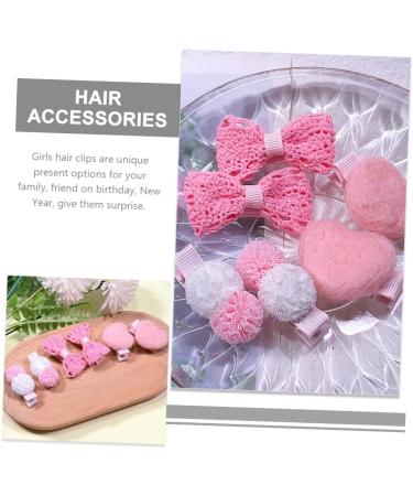 MAGICLULU 3 Pairs Miss hair accessories hair clips for small hair clips cloth clip elastic girl Metal three-dimensional bangs clip bow tie bow clips clips for hair - Buy Online on GoSupps.com