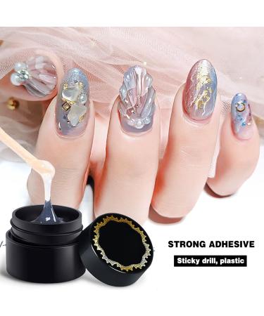 Gel Nail Polish Remover Clips Nail Glue Nail Jewelry Large Diamond Transparent Glue Nail Glue Special Inlaid Diamond Durable 8/15ml Pickup Mini A A - Buy Online on GoSupps.com