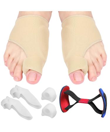 FAYYA 7pcs Bunion Corrector Set Bunion Relief Protector Sleeves Kit Toe Separators Spacers Straighteners Set