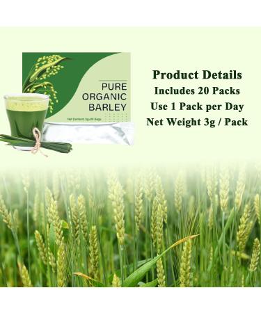 NAVETA Barley Grass Powder 100% Pure & Organic 20 Bags/Box Organic Barley Grass Powder Naveta Organic Barley Grass Powder (1 Box) - Buy Online on GoSupps.com