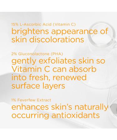 NEOSTRATA 15% Vitamin C + PHA Face Serum with Green Tea | Brightening Serum | 0.5 fl. oz - Buy Online on GoSupps.com
