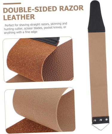FRCOLOR 6 STK Razor Sharpener & Cloth Knife for Hair Removal - Double-Sided Leather Bar Stainless Steel 46.5x6cm - Multi-Color Set (3 Pcs) - Buy Online on GoSupps.com