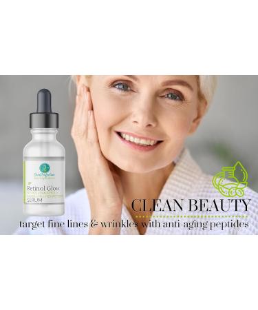 Retinol Glow Serum - Anti-Aging Face & Neck Cream with Argireline Bakuchiol & Niacinamide | Skin Renewing Resurfacing Formula - Buy Online on GoSupps.com