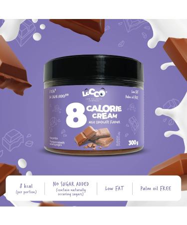  LOCCO Milk Chocolate Cream 8 Calories Low Fat & Without Sugar - Buy Online on GoSupps.com